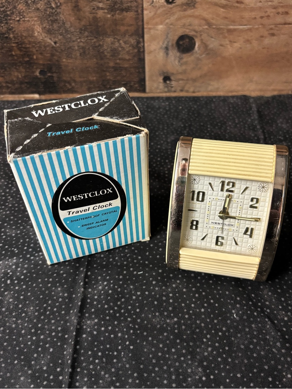 Cream Travel Alarm Clock